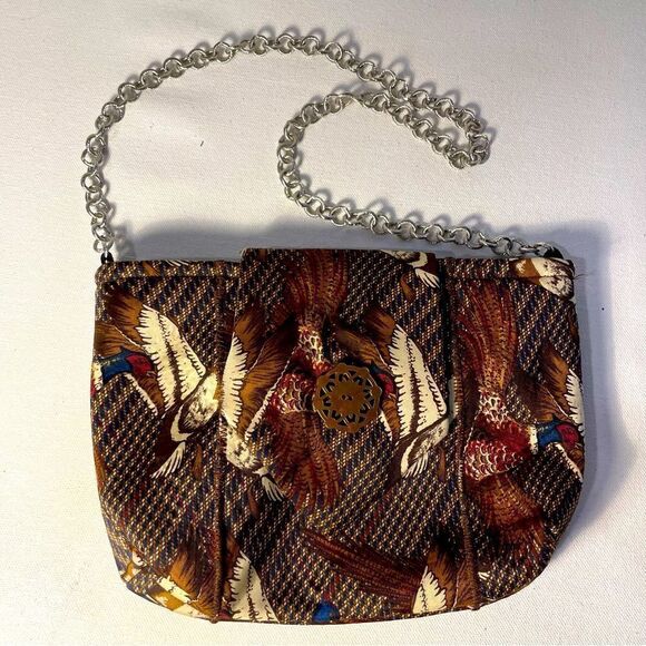 Handmade Silk Tie Clutch Bag - Picture 1 of 4